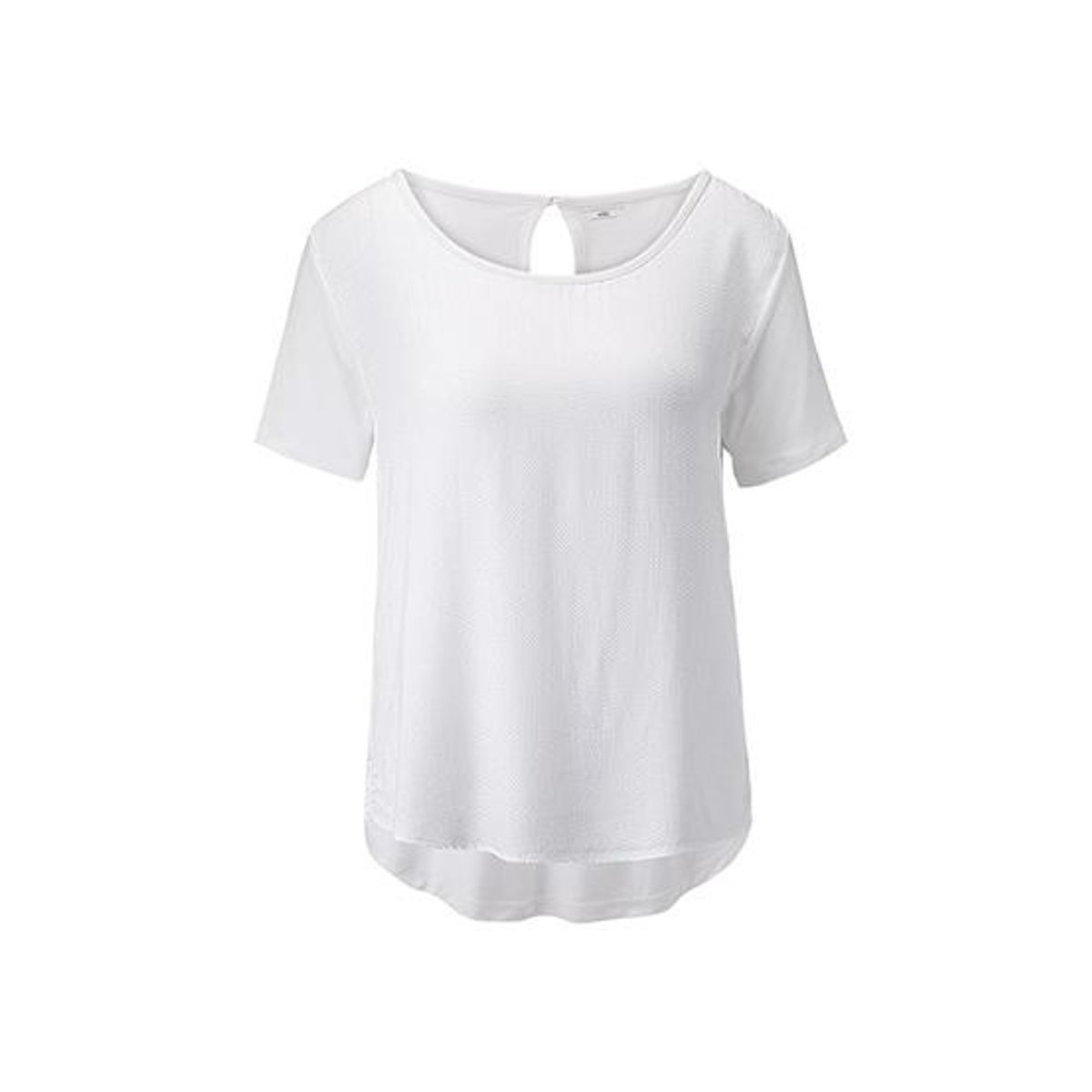 TCHIBO - Polera Tejida Blanca Mujer