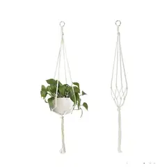 MACRAKO - Colgante de Macramé para tus macetas simple 80 cm