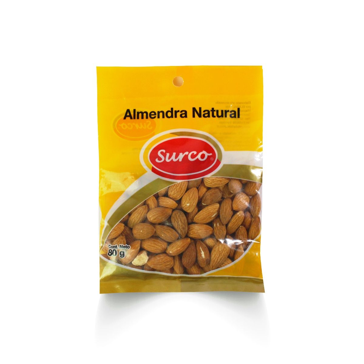 SURCO - ALMENDRAS NATURALES CAJA 20 UD X 80 G