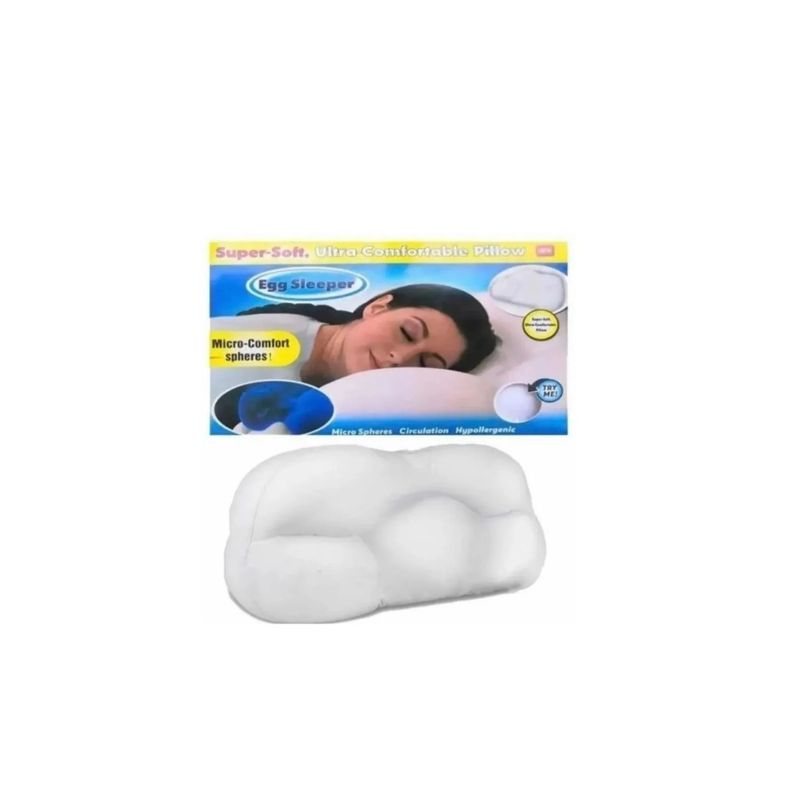 GENERICO - Almohada Cervical Confortable Argómica Egg Sleeper