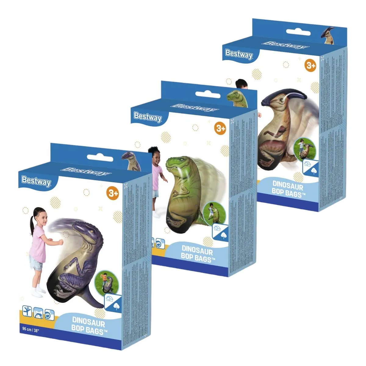 BESTWAY - Mono Porfiado Dinosaurios 91Cms Bestway