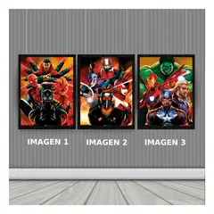 3DILUTION - Avengers Cuadro 3D Efecto Lenticular 3 imagenes en 1