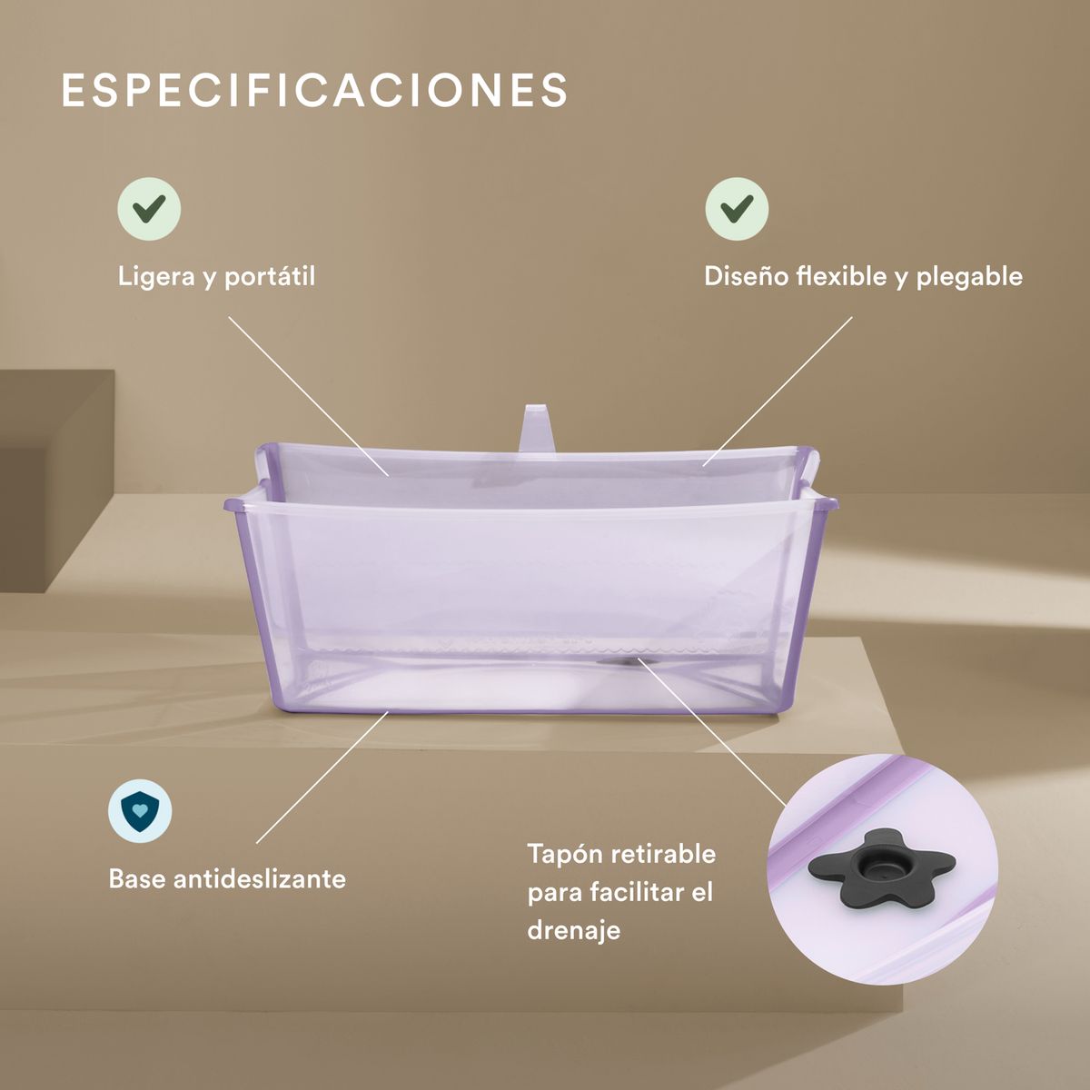 STOKKE - Tina Flexi Bath - Blanco