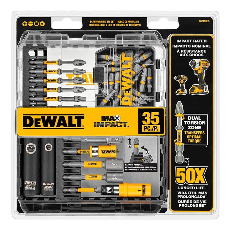 DEWALT - Set 35 Piezas Atornillar Max Impact Toughcase Dewalt Dwami35