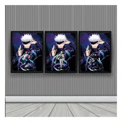 3DILUTION - Jujutso Kaisen Cuadro 3D Efecto Lenticular 3 imagenes en 1