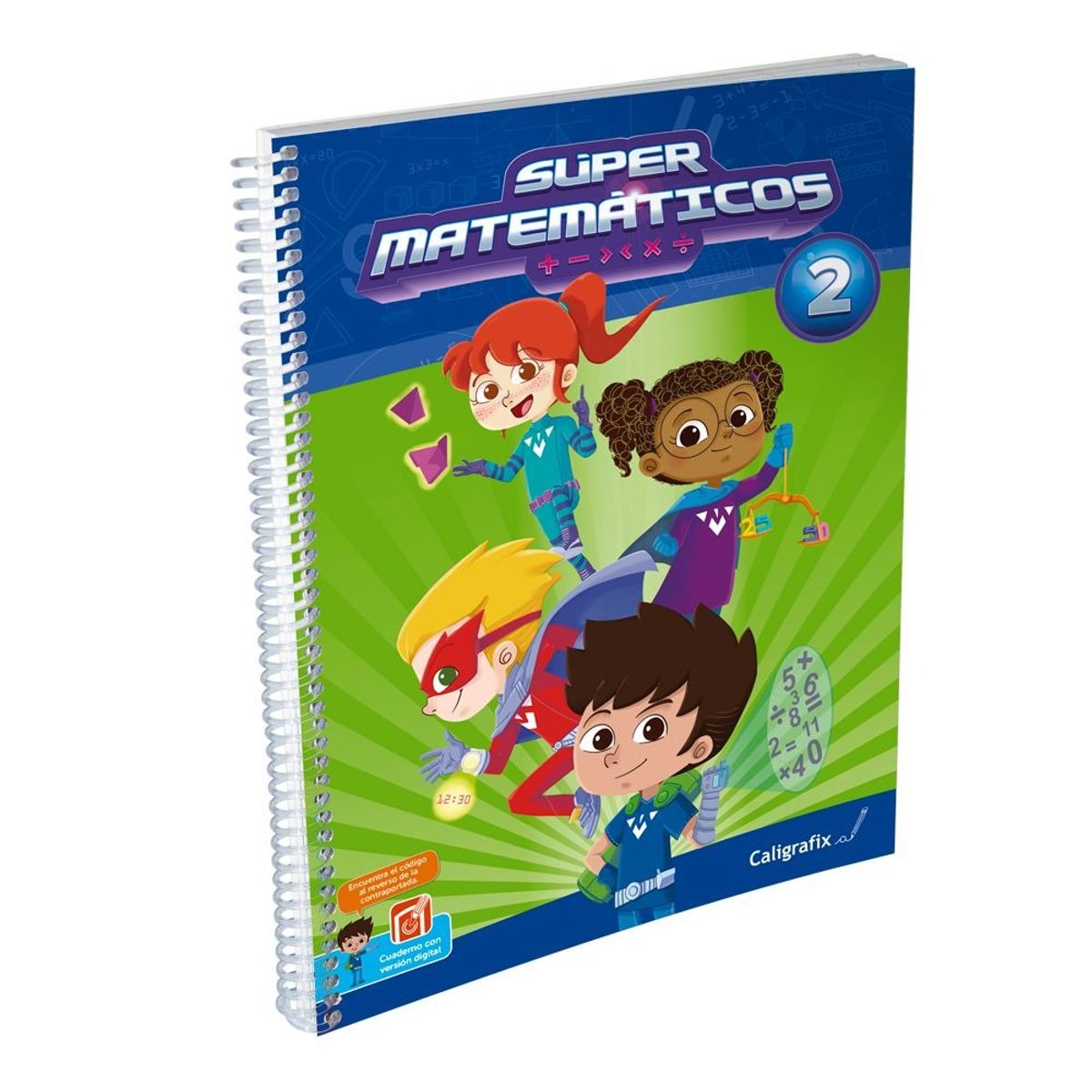 TOP10BOOKS - TEXTO SUPER MATEMATICOS 2. Editorial: Editorial Caligrafix