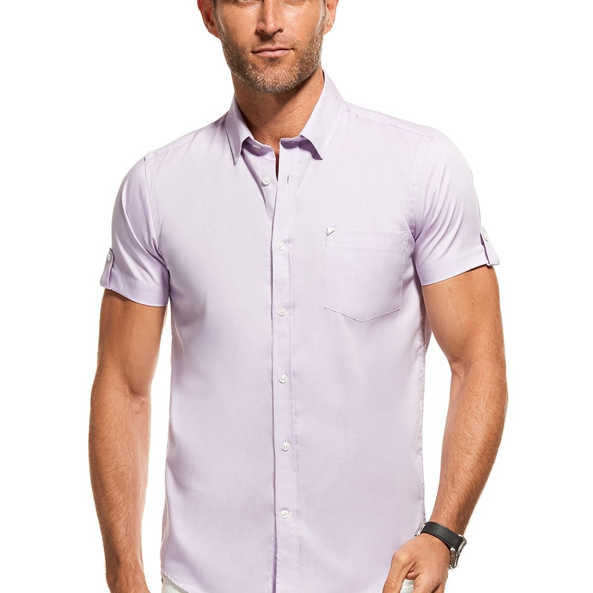 NEW MAN - Camisa Cosby Morado New Man