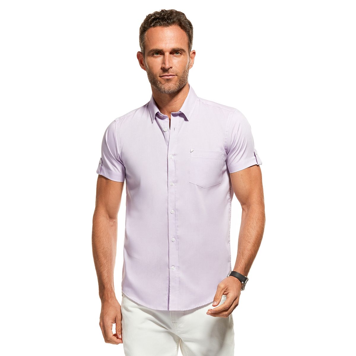 NEW MAN - Camisa Cosby Morado New Man