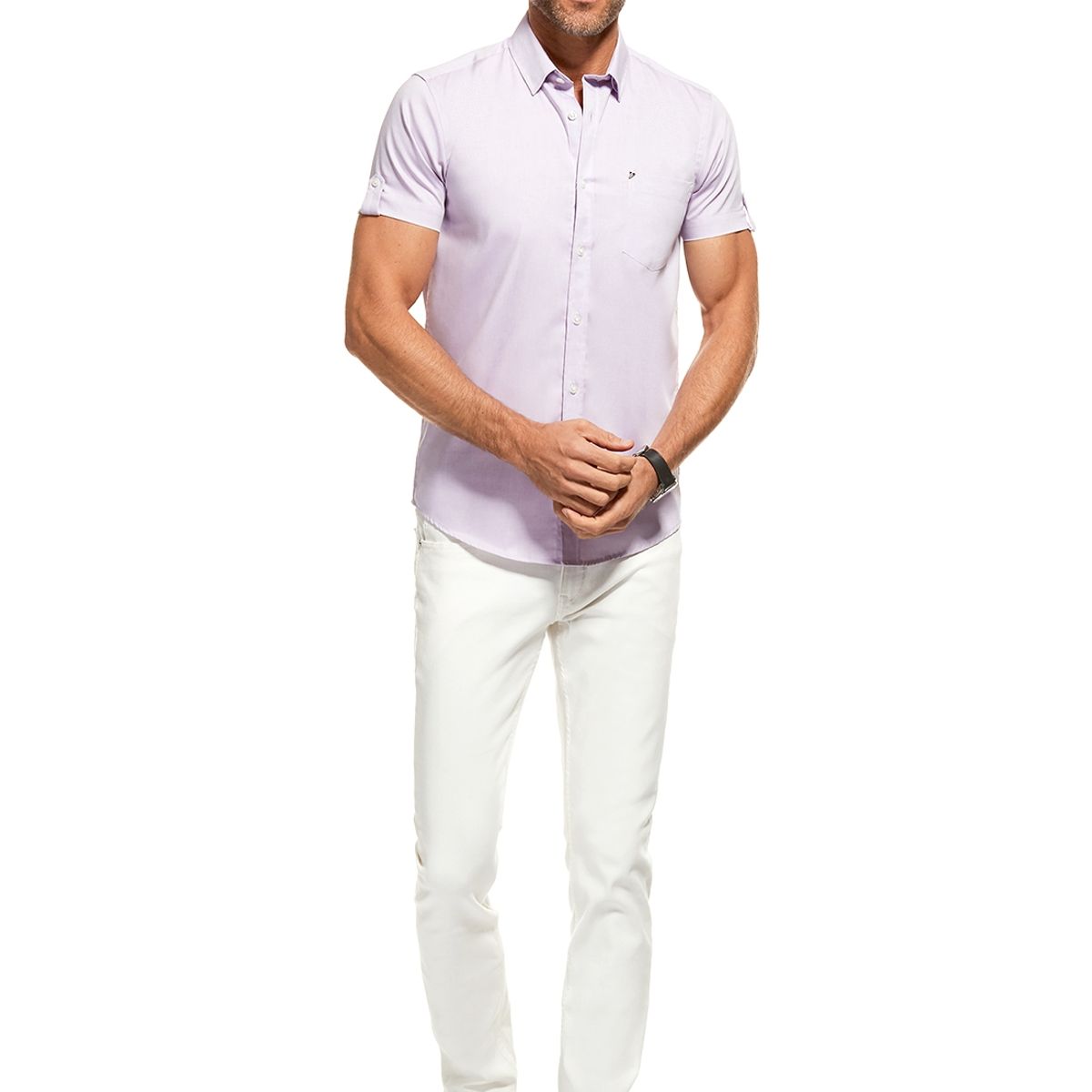 NEW MAN - Camisa Cosby Morado New Man
