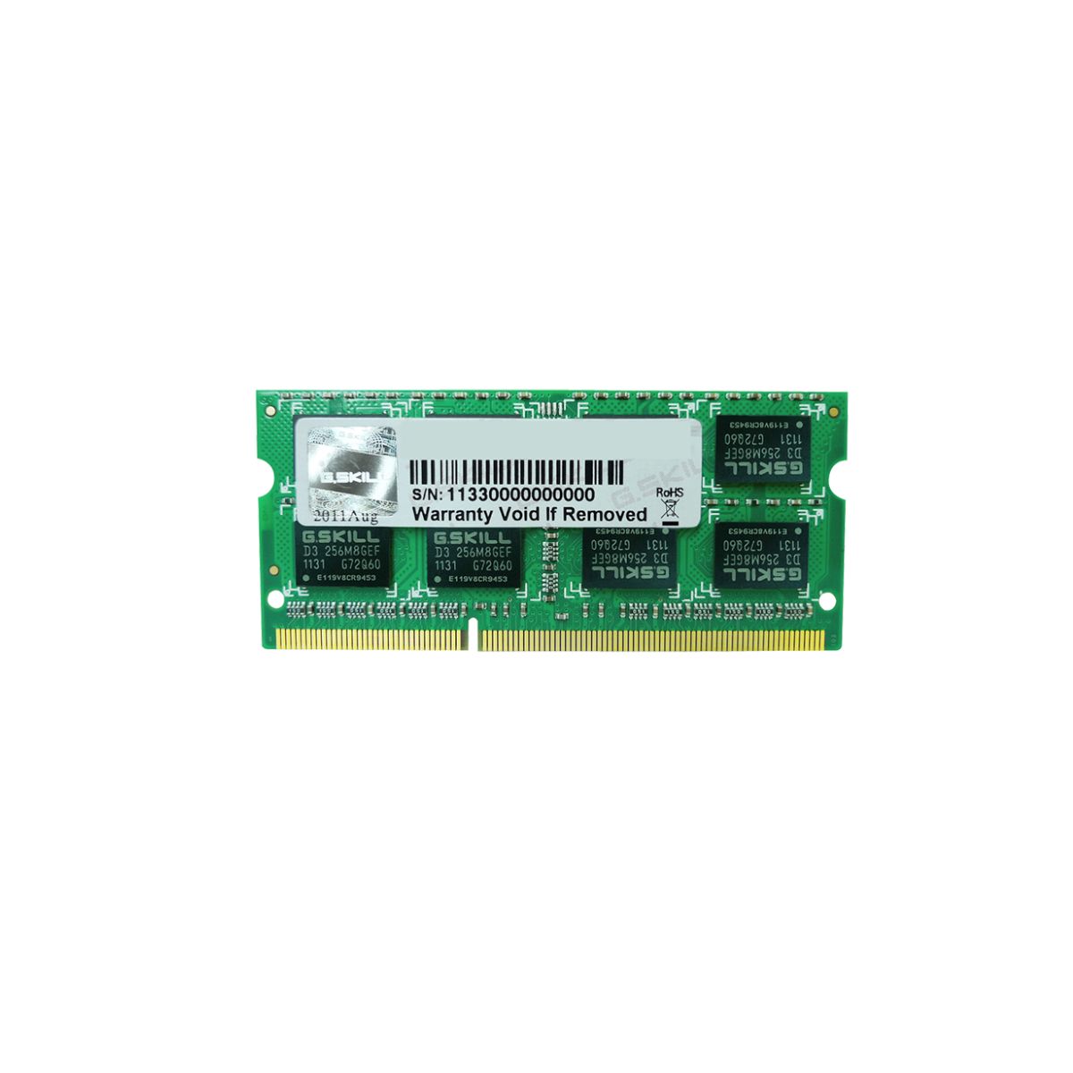 G SKILL - Memoria Ram DDR3 4GB 1600MHz GSKILL SO-DIMM Para Mac