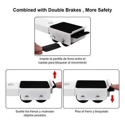 Imagen 2 del producto Soporte Movil Para Lavadora Refrigerador Base Ajustable