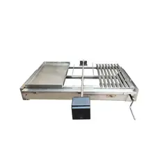 GRILLINOX - Parrilla inoxidable con Plancha Churrasquera y Asador