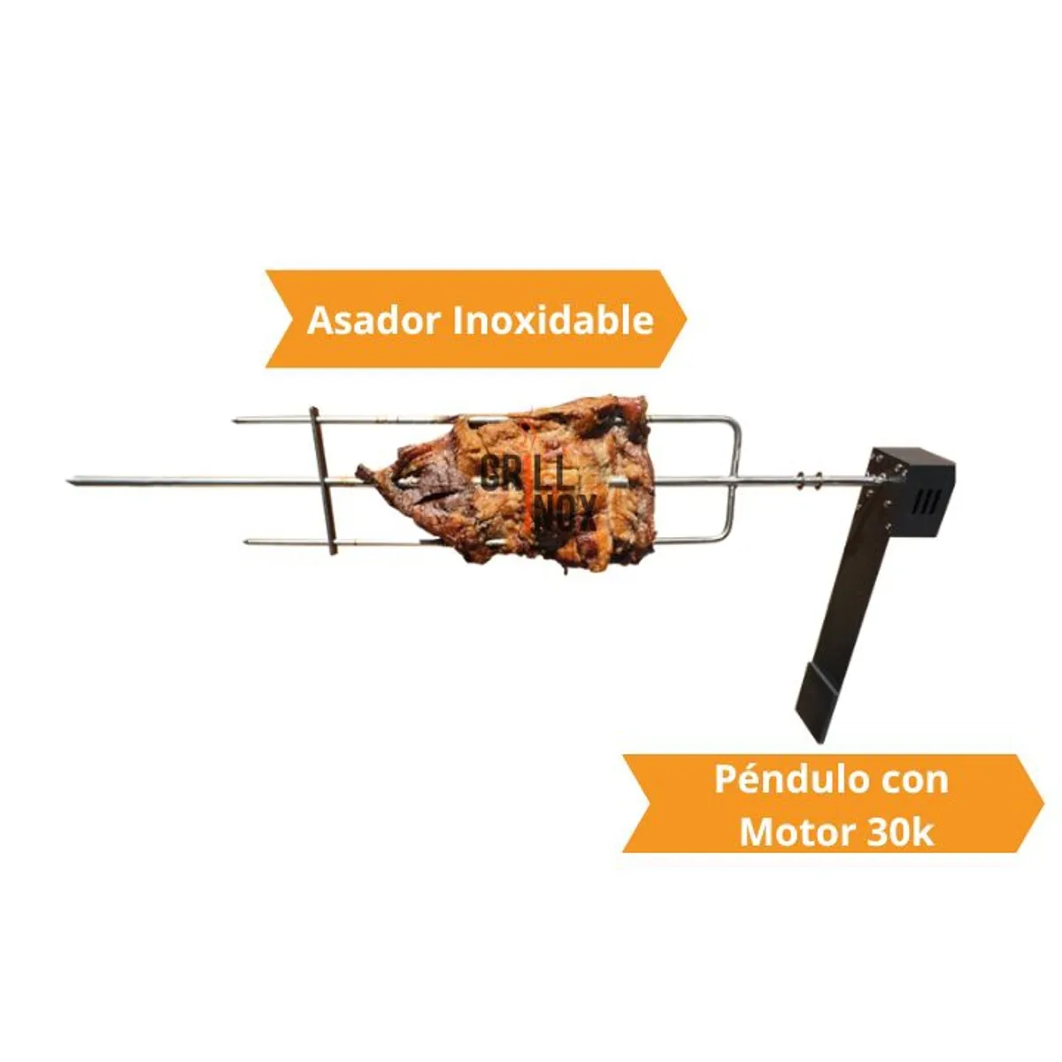 GRILLINOX - Kit Asador 30k inoxidable con Péndulo