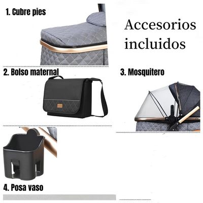 Imagen 2 del producto Coche Travel System Con Accesorios X1 Azul