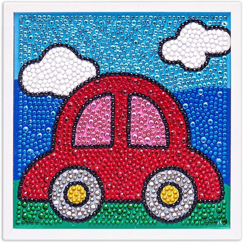 MI ARTE OCIO CONSENTIDO - Pintura diamante Auto 15x15 cm INCLUYE MARCO
