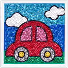 MI ARTE OCIO CONSENTIDO - Pintura diamante Auto 15x15 cm INCLUYE MARCO