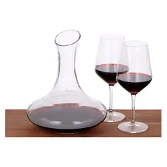 GENERICO - Decantador De Vino Jarra De Vidrio 1.2 Litros Aireador.