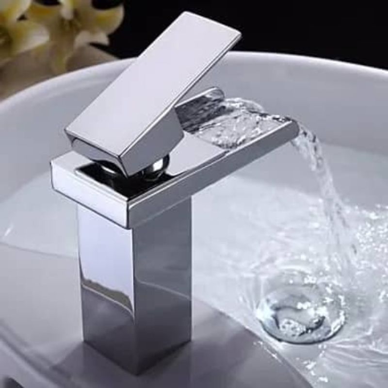 GENERICO - Grifo Llave Cascada Recta para Lavamanos Monomando.