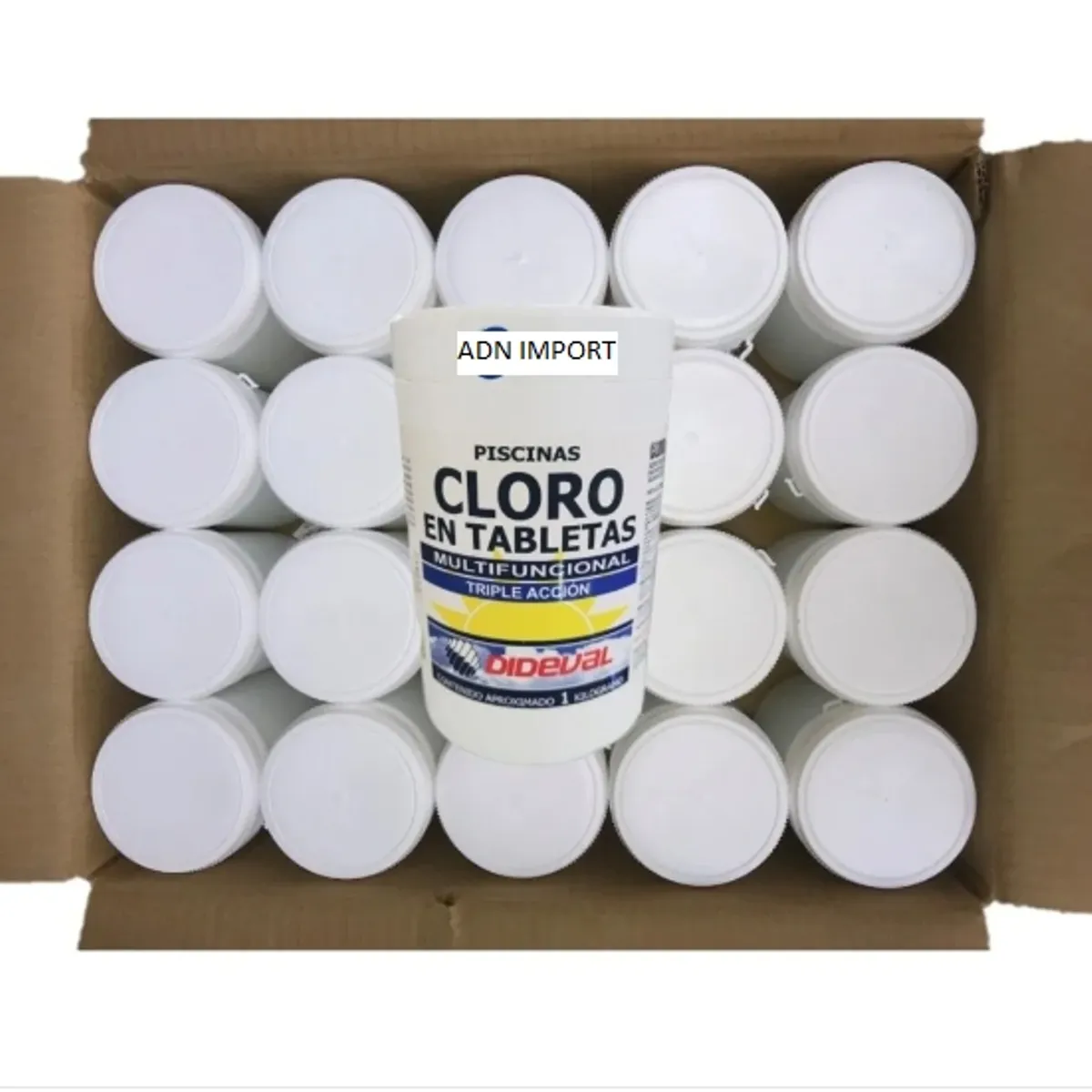 TRIPLE C - Cloro en tabletas para piscinas 20kg Triple acción