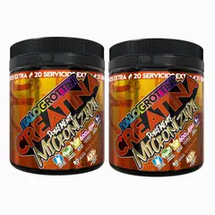 ITALO GROTTINI - 2 Creatinas Monohidrato Doblemente Micronizadas 80 SV c/u -Naranja