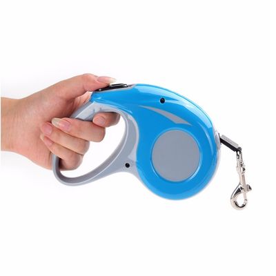 Imagen 2 del producto Correa Mascota Retractil Automatica 5 mts Perro Gato Celeste
