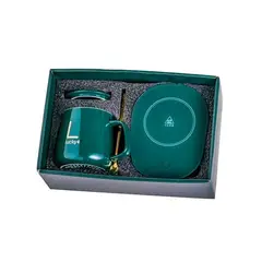 GENERICO - Taza Con Calentador Eléctrico 55°c Tazón Para Café Té Leche Verde