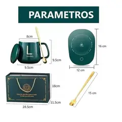 GENERICO - Taza Con Calentador Eléctrico 55°c Tazón Para Café Té Leche Verde