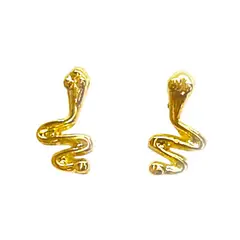 ANDREA COGGIOLA JOYAS - Aros Serpiente Enchapado Oro 18K