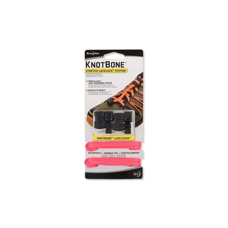 NITE IZE - Cordones elásticos rosados para Zapatillas Nite Ize