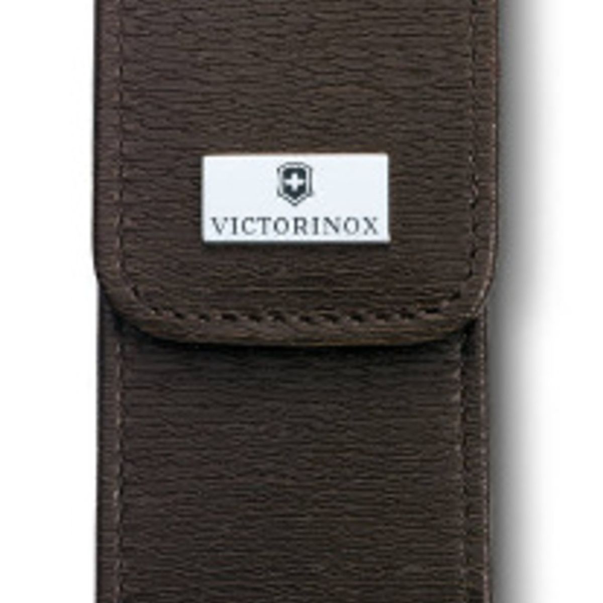 VICTORINOX - Estuche de cuero café para cinturón, 111 mm,