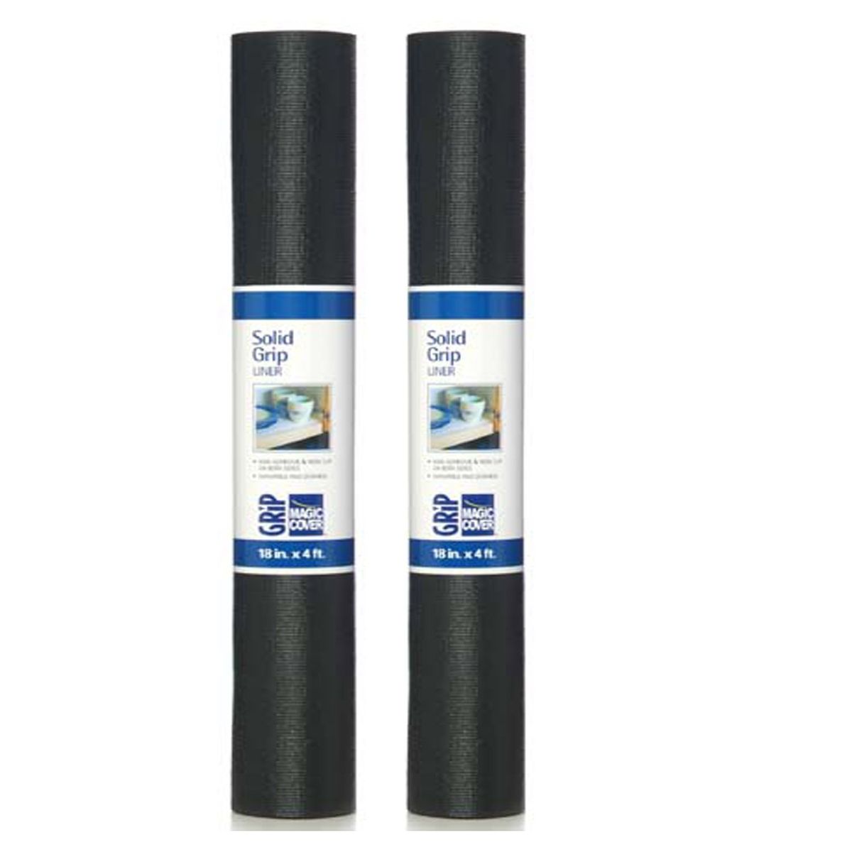 CONTACT - Pack 2 Rollos Vinilo Antideslizante Negro 45x122cm 04F-187110