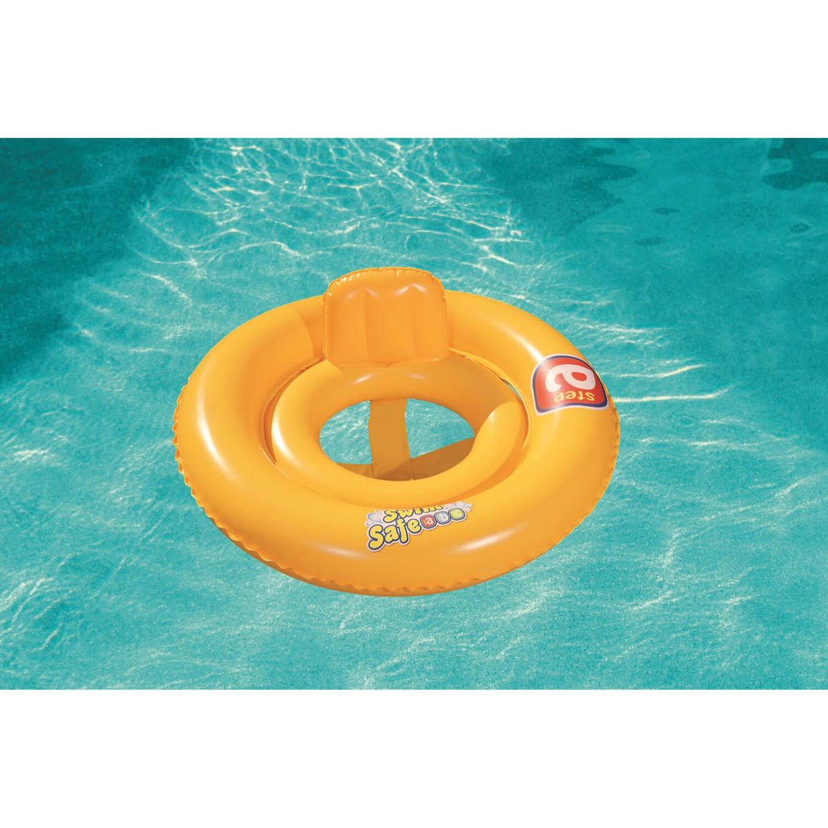 BESTWAY - Flotador Silla Bebé 2 Anillos Swimsafe 69Cm 1-2 Años Bestway