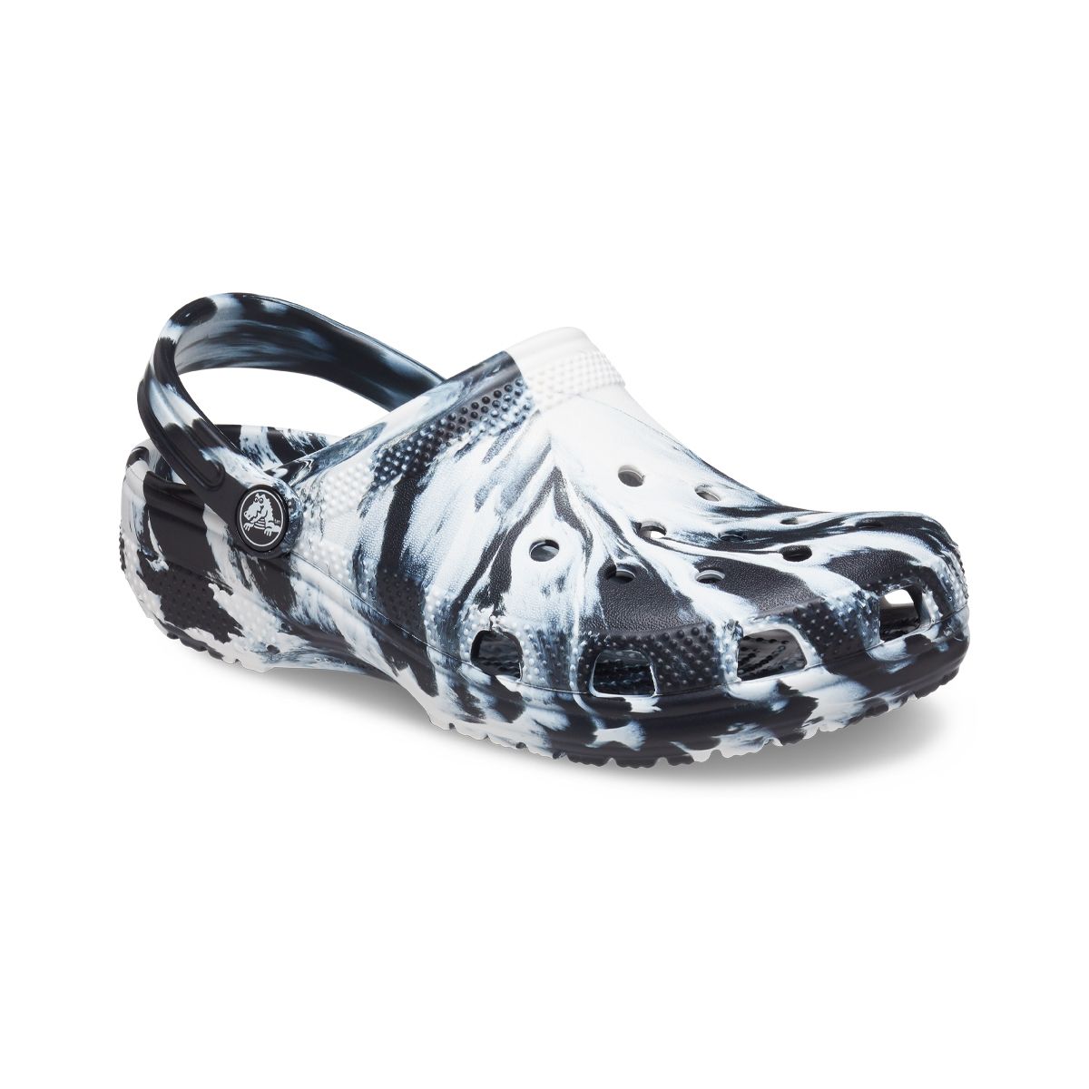 CROCS - Zueco Crocs Classic Marbled Niños Black/White
