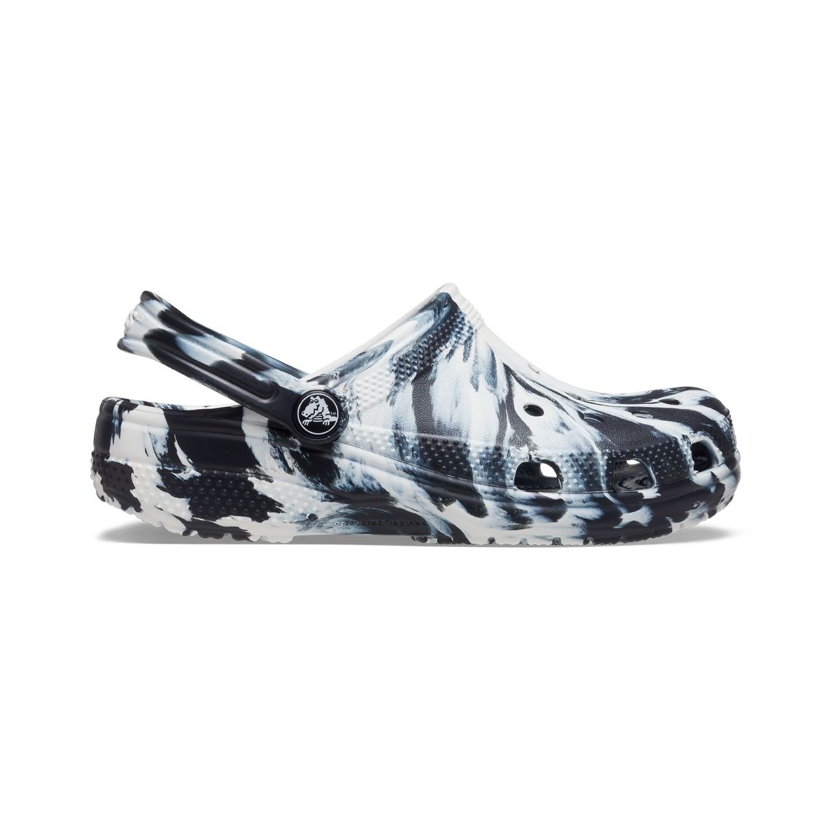 CROCS - Zueco Crocs Classic Marbled Niños Black/White