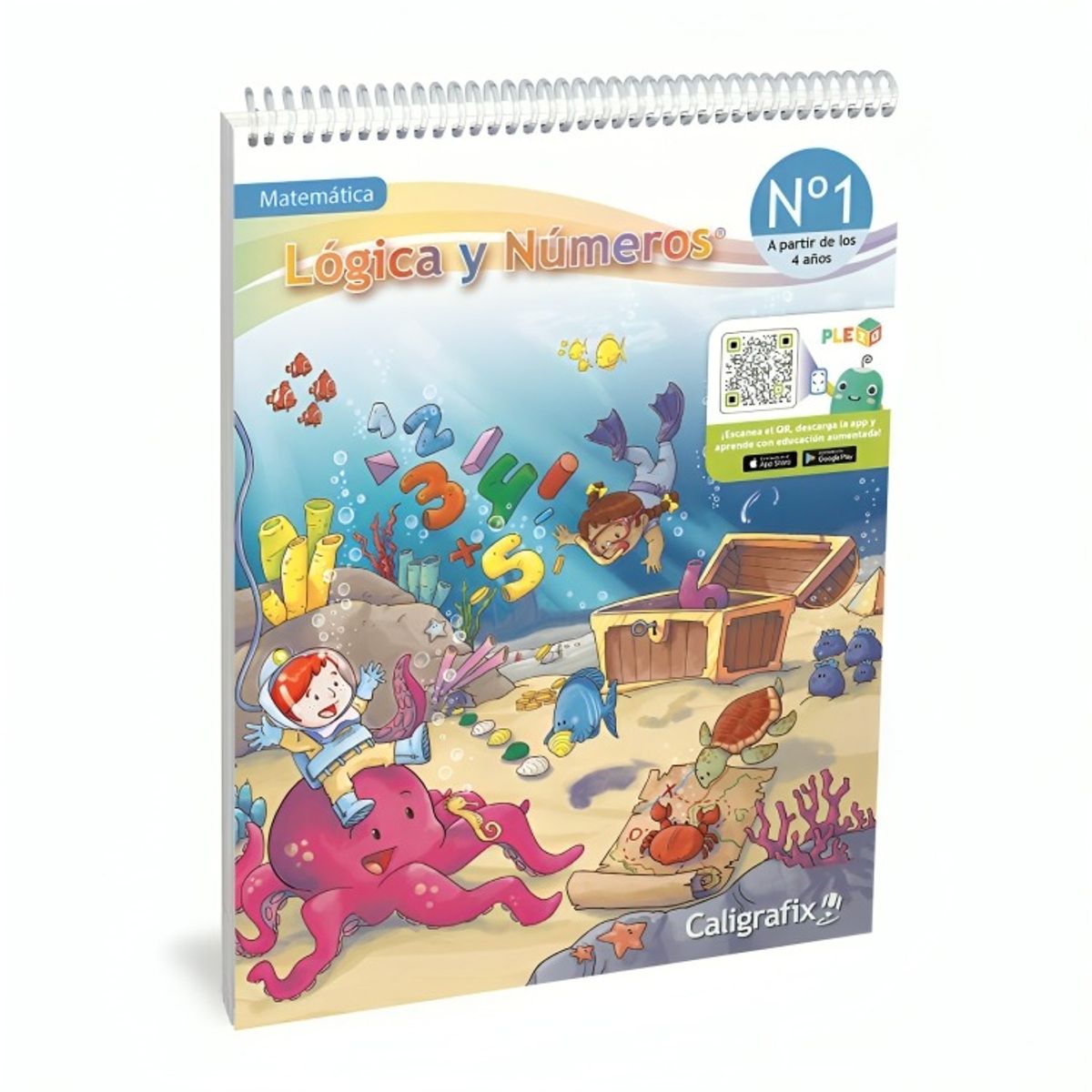 TOP10BOOKS - TEXTO Logica Y Numeros N°1 - Realidad Aumentada - Editorial Caligrafix