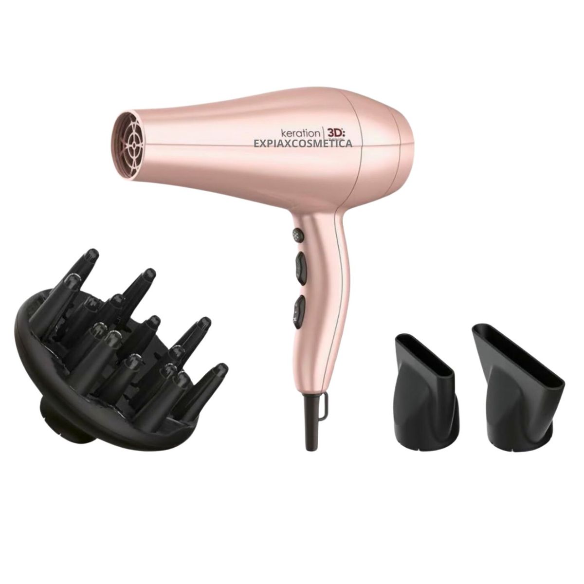 GAMA - Secador de Pelo Gama Keration Diva 3D Therapy Protege la Keratina