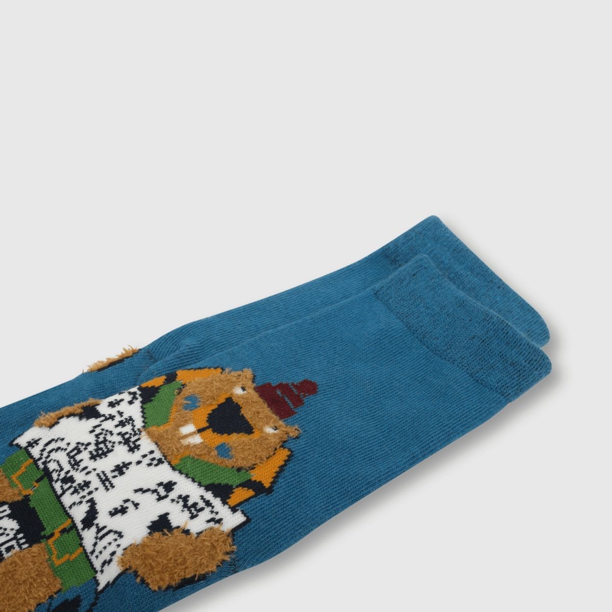 COLLOKY - Calcetin de niño 3 pack oso del bosque azul (3 a 10 años)