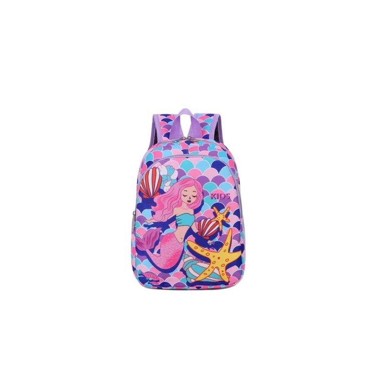 GENERICO - Mochila Sirena Impermeable Jardín Kindergarden Niñas