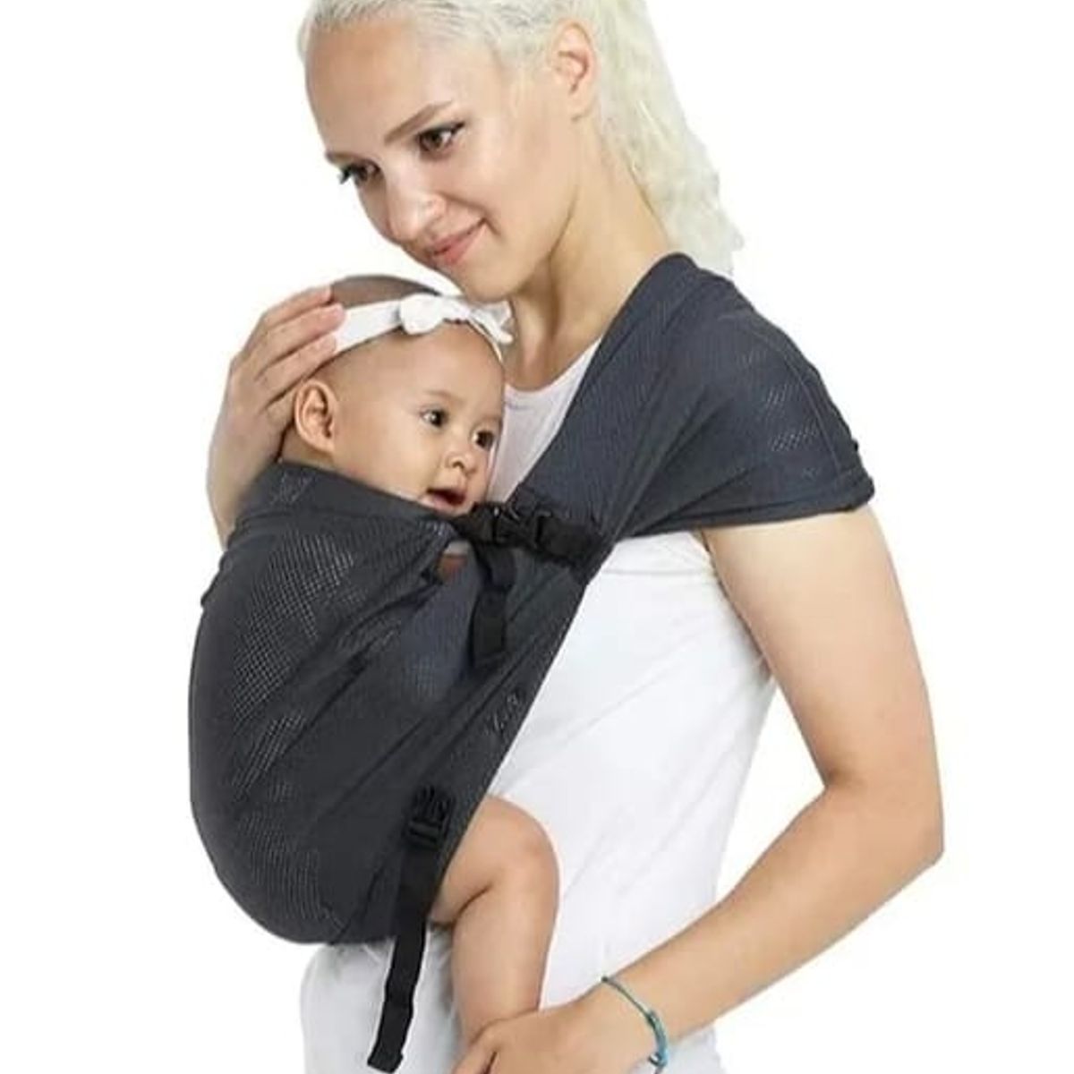 GENERICO - Porta bebe bandolera prearmada ergonómica