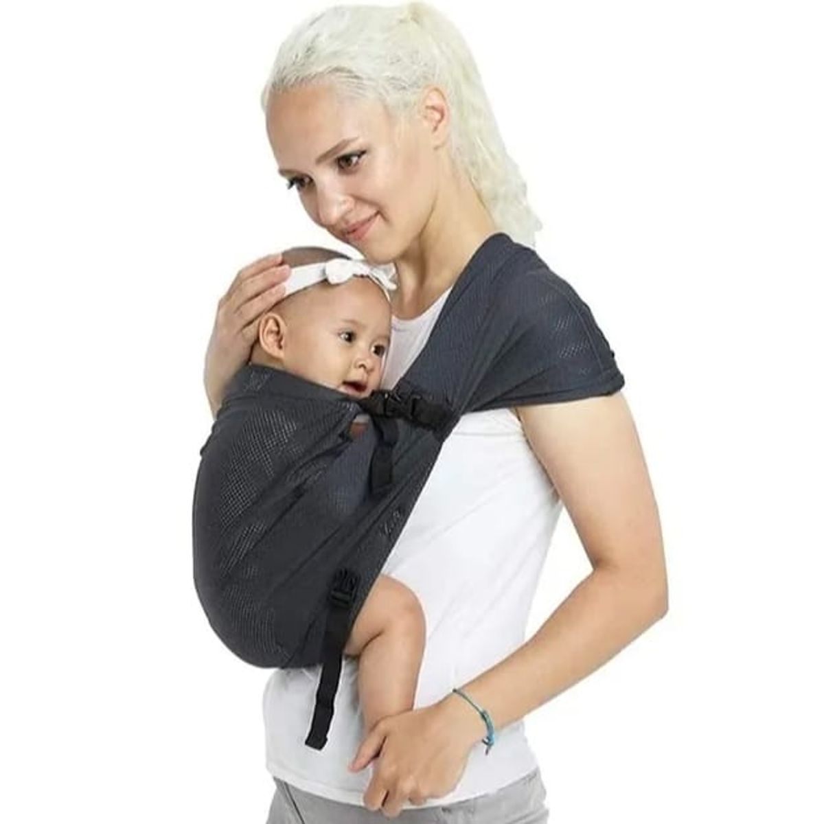GENERICO - Porta bebe bandolera prearmada ergonómica
