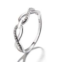 Anillo Plata 925 Infinito Doble Circones Simbólico Mujer Joya