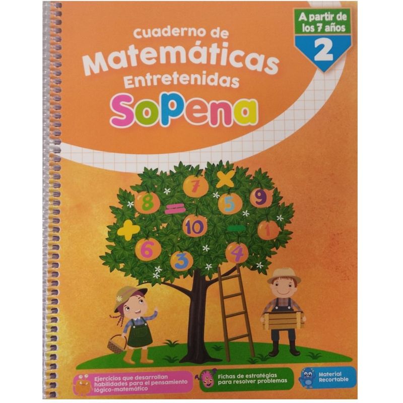 TOP10BOOKS - CUADERNO DE MATEMATICAS ENTRETENIDAS 2. Editorial: Sopena