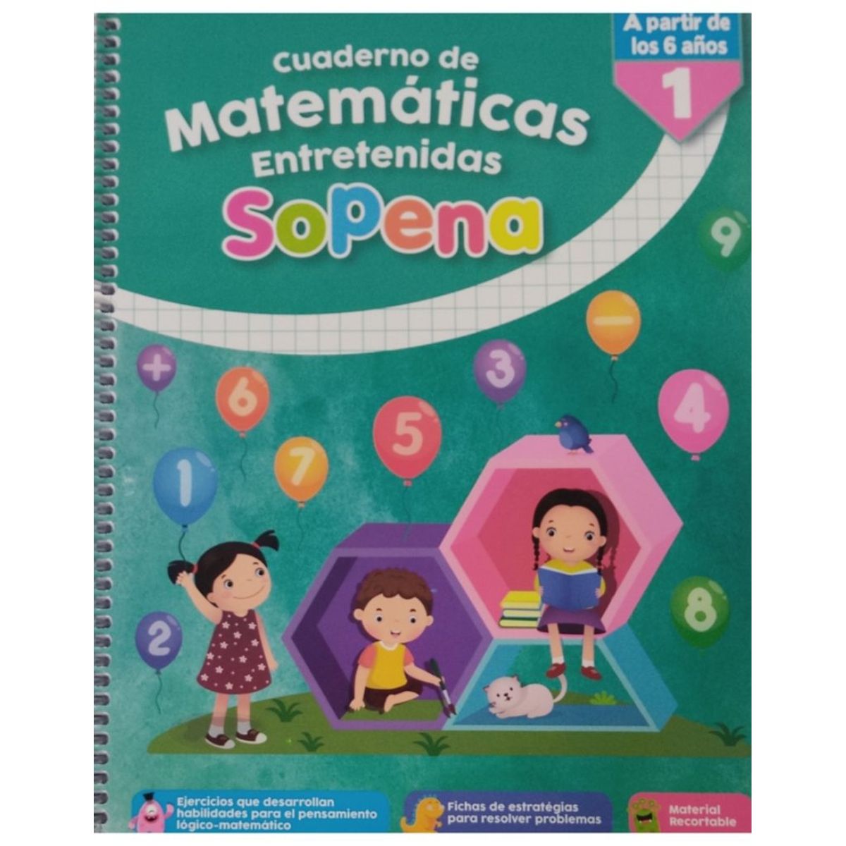 TOP10BOOKS - TEXTO Cuaderno De Matematicas Entretenidas 1 - Sopena