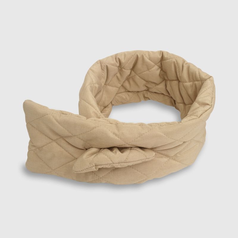 COLLOKY - Cuello invierno de niña bufanda cruzada beige