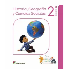 TOP10BOOKS - HISTORIA, GEOGRAFIA Y CIENCIAS SOCIALES 2 SABER HACER. Editorial: Santillana