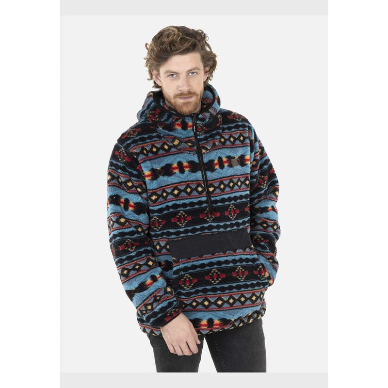 MAUI AND SONS - Poleron APACHE STYLE Hombre Azul Maui and Sons