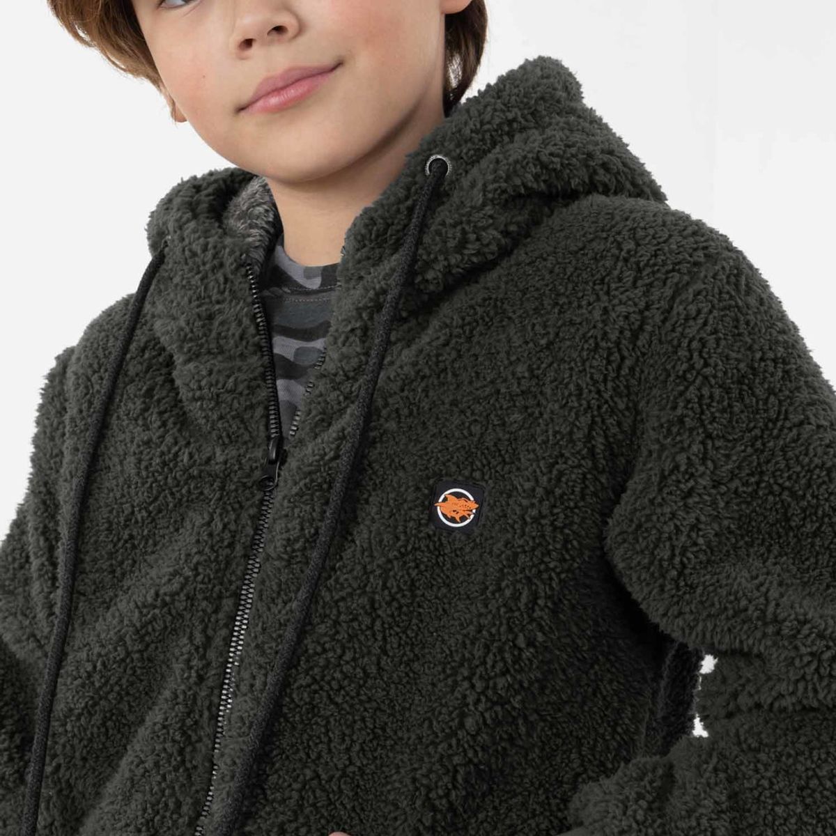 MAUI AND SONS - Poleron SOFT CLASSIC SHERPA Niño Verde Maui and Sons