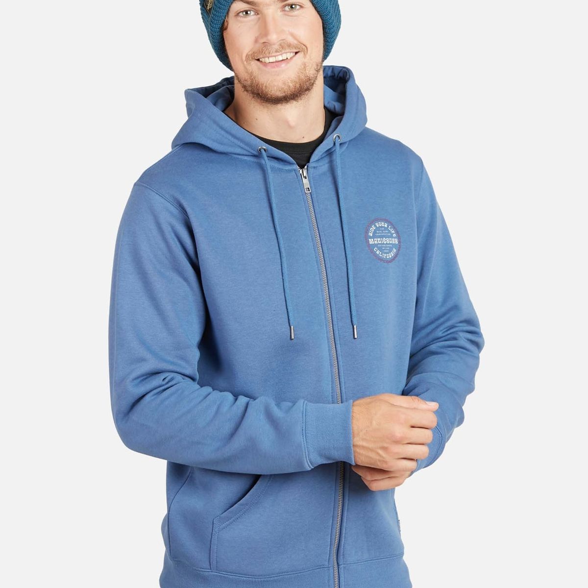MAUI AND SONS - Poleron RIDE YOUR LIFE HOODIE Hombre Azul Maui and Sons