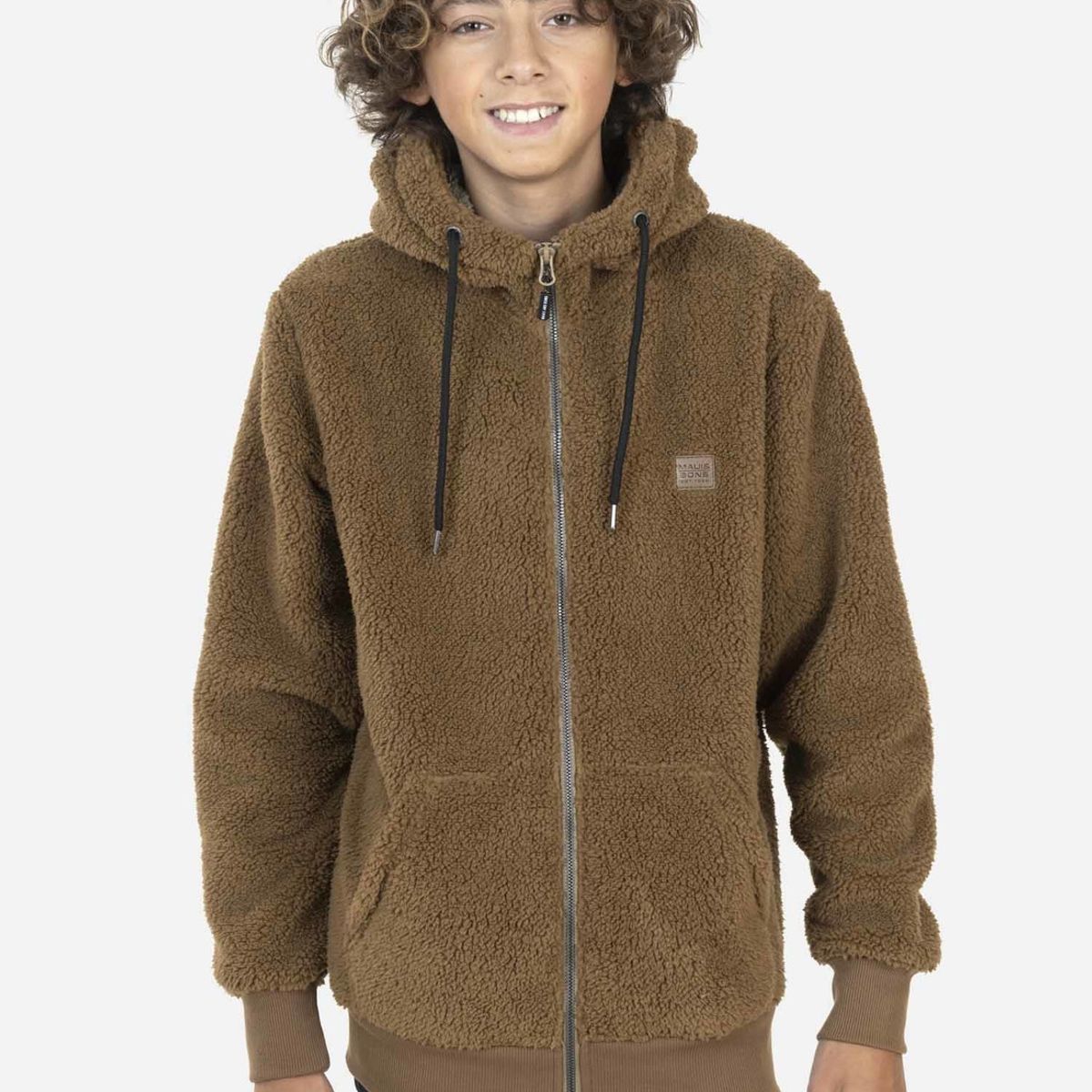 MAUI AND SONS - Poleron CALIFORNIA SHERPA Juvenil Café Maui and Sons