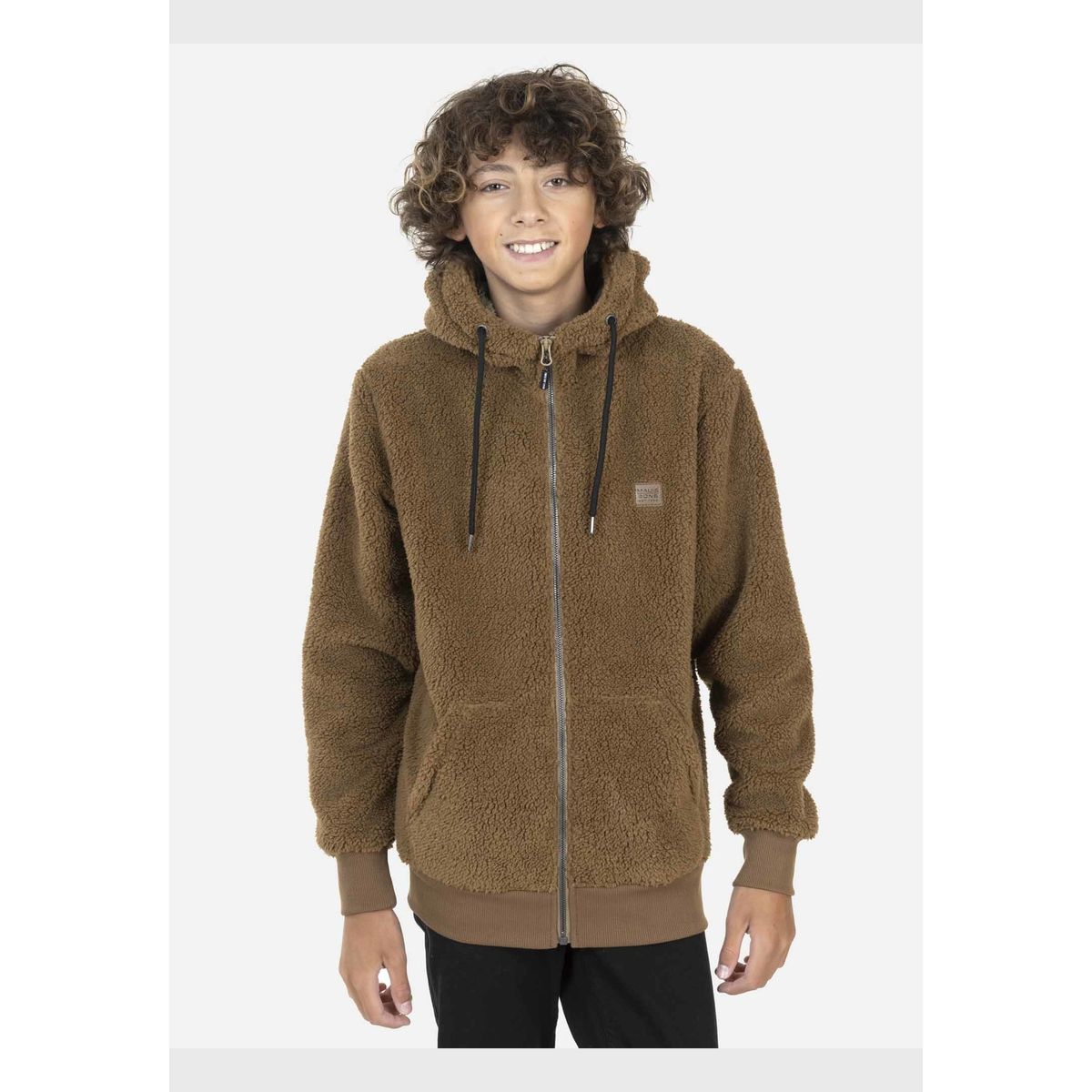 MAUI AND SONS - Poleron CALIFORNIA SHERPA Juvenil Café Maui and Sons